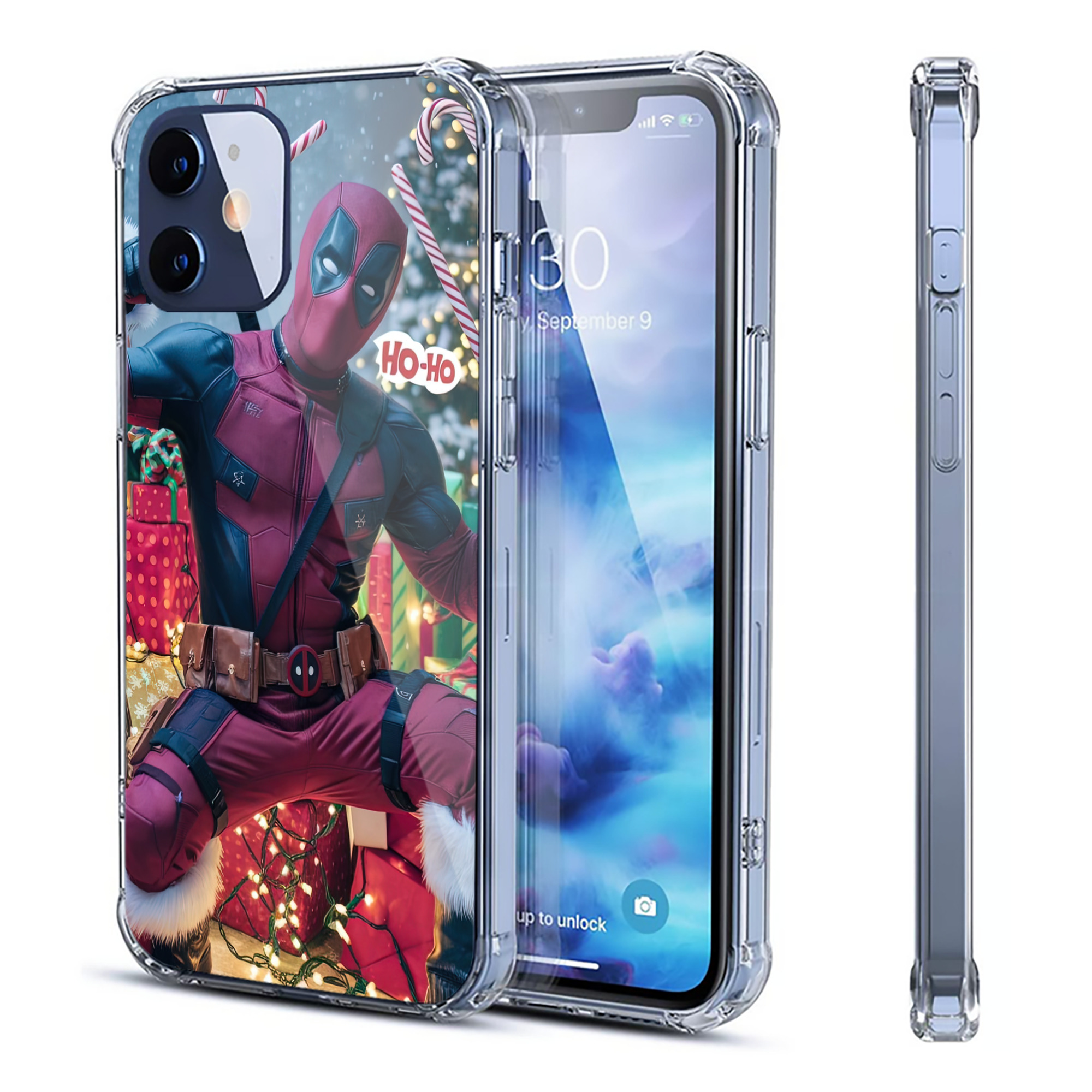 （画像用） Deadpool デッドプール 【iPhone 12シリーズ対応】透明スマホケース（クリアソフトケース）